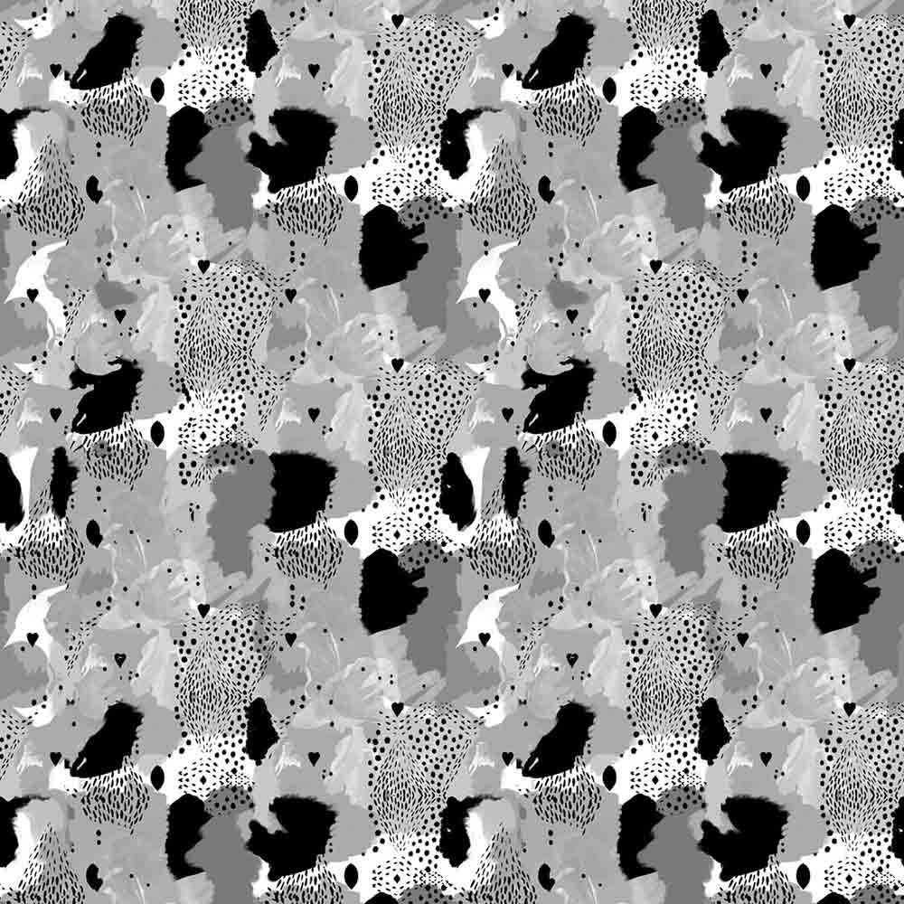 Love Leopard Wallpaper - Gray | Rouse Home