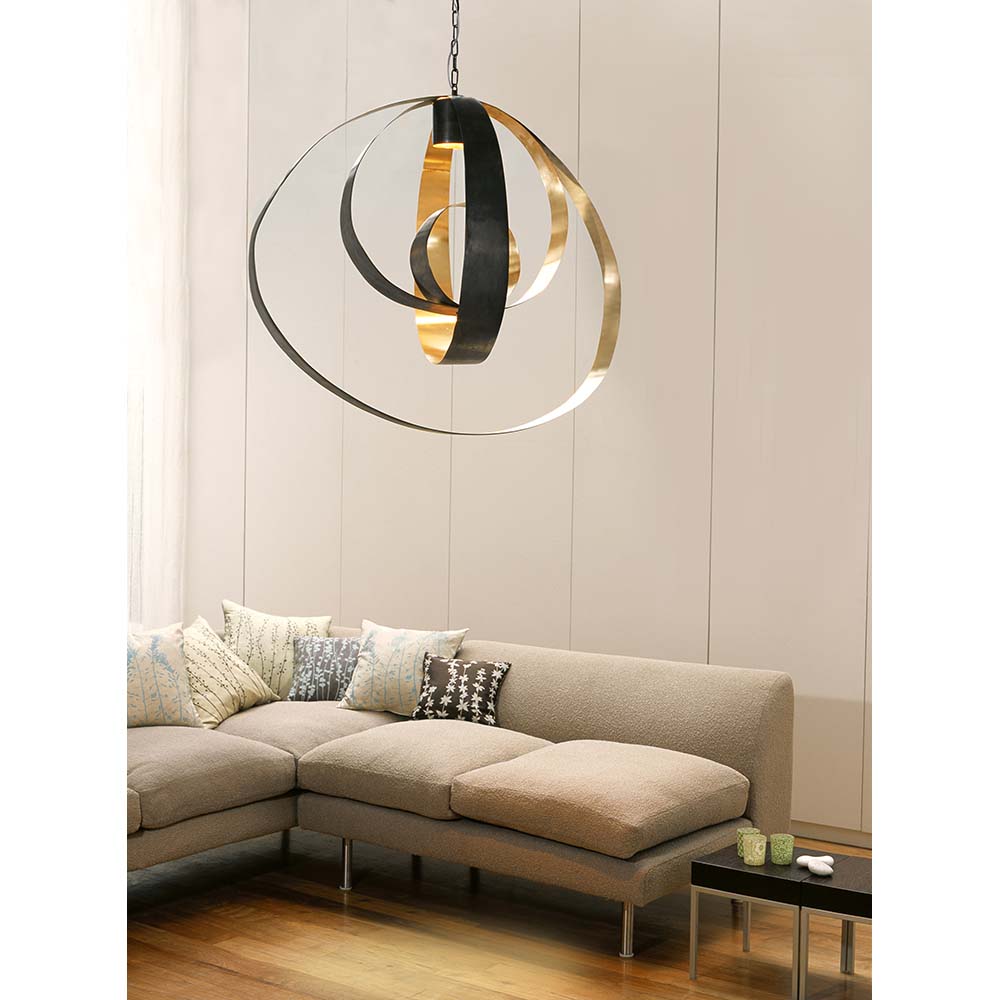 Lunar Pendant - Bronze, Satin Brass