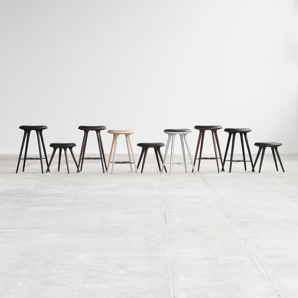 MD Low Stool - Black Stained Beech | Rouse Home