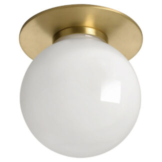 Mezzo Flush Mount - Opal Glass Shade