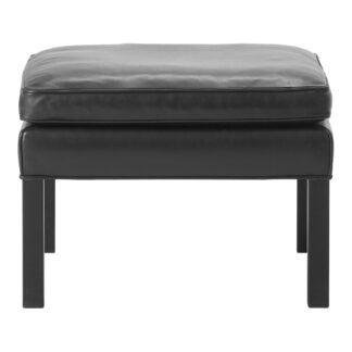 Mogensen 2202 Ottoman - Leather, Black Oak