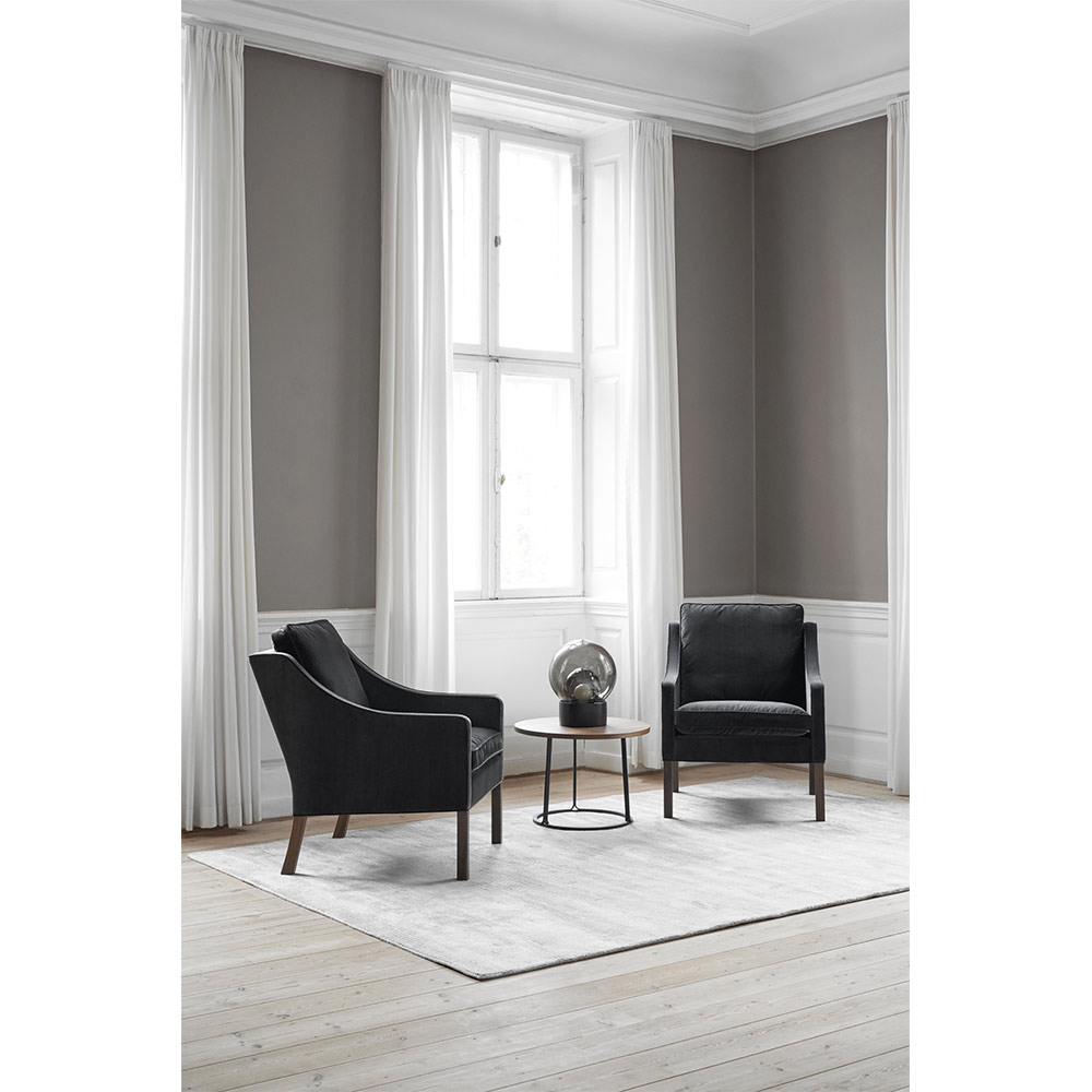 Mogensen 2207 Lounge Chair - Leather, Black Oak | Rouse Home