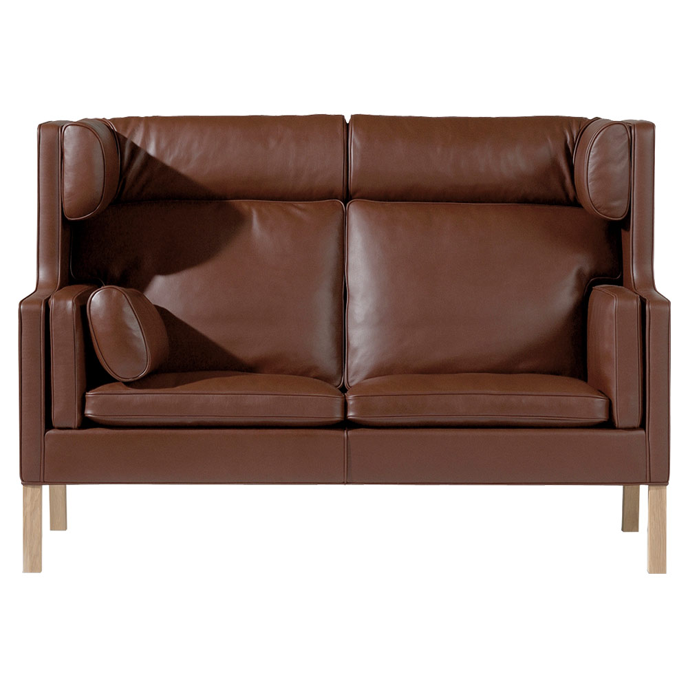 Mogensen 2292 Coupe Sofa - Leather, Oiled Oak | Rouse Home