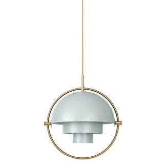 Multi-Lite Pendant - Blue Gray, Brass