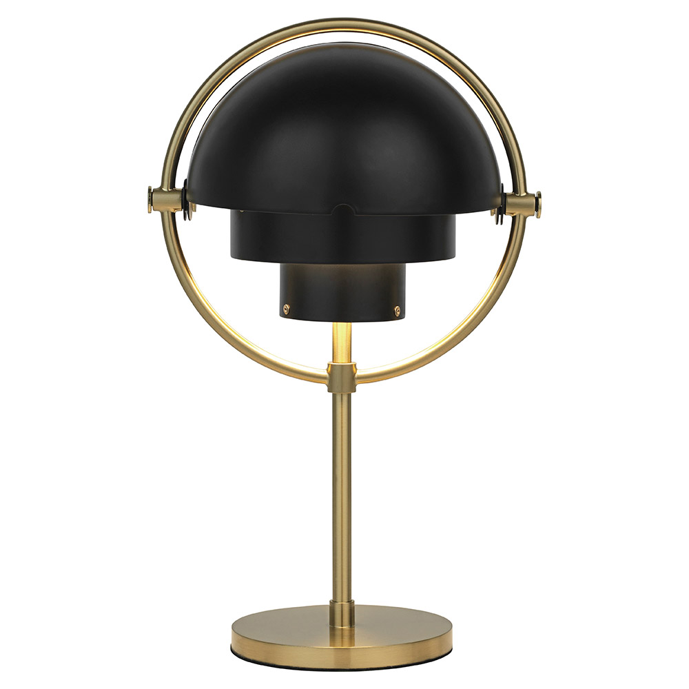 Multi-Lite Portable Table Lamp - Black, Brass