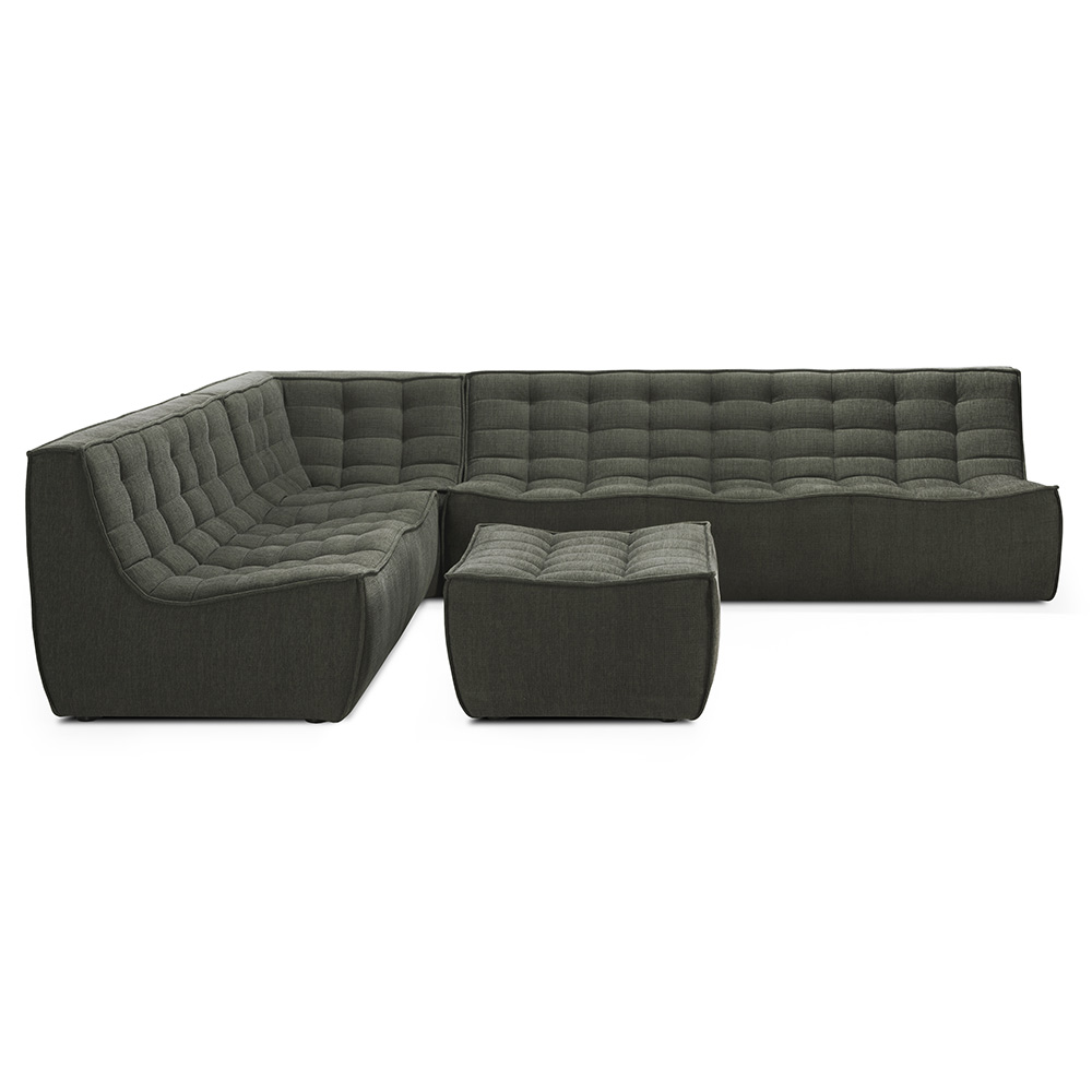 N701 3 Seater Modular Sofa - Moss | Rouse Home