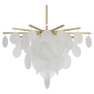 Nimbus Pendant - Satin Brass, Glass