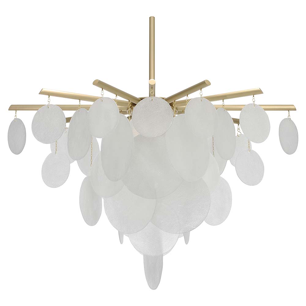 Nimbus Pendant - Satin Brass, Glass