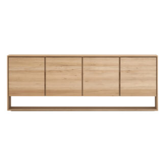 Oak Nordic sideboard - 4 opening doors