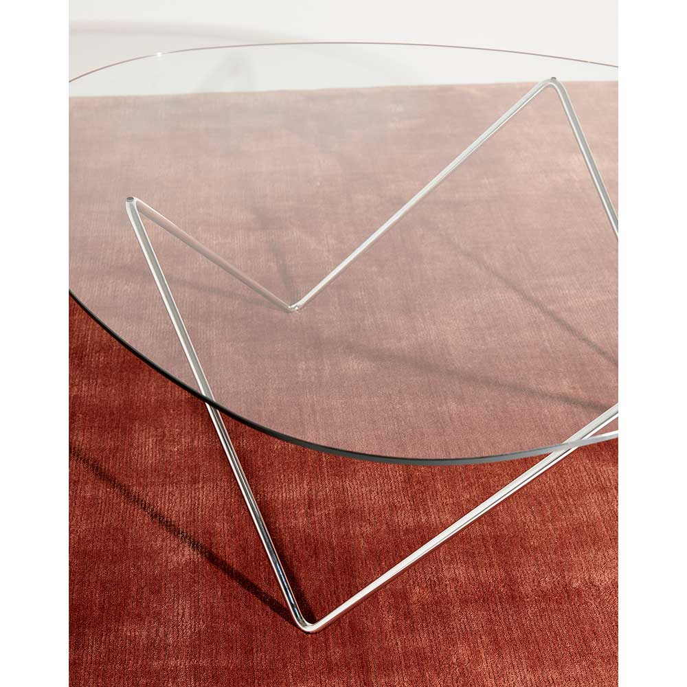 Pedrera Coffee Table - Chrome Base | Rouse Home
