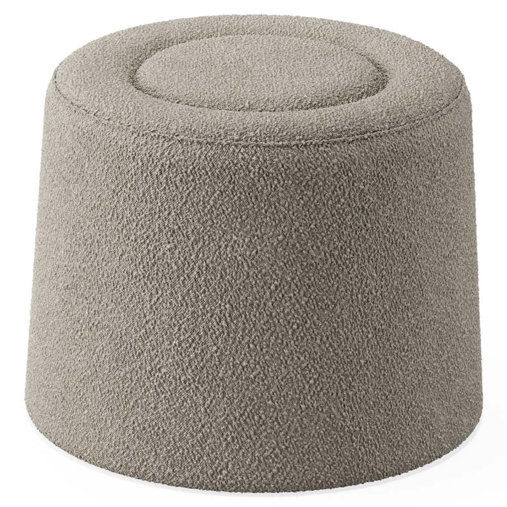 Quick Ship Praline Pouf - 20.5"W, Alpine 01 | Rouse Home