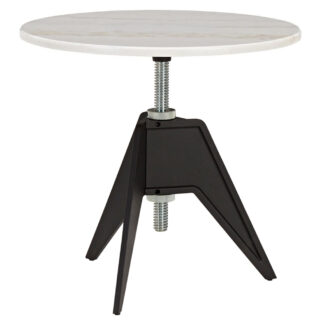 Screw Side Table - White Marble