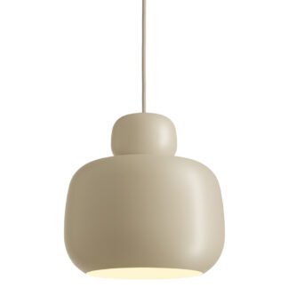 Stone Pendant - Beige, Large