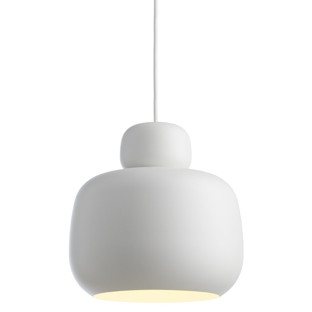 Stone Pendant - White, Large