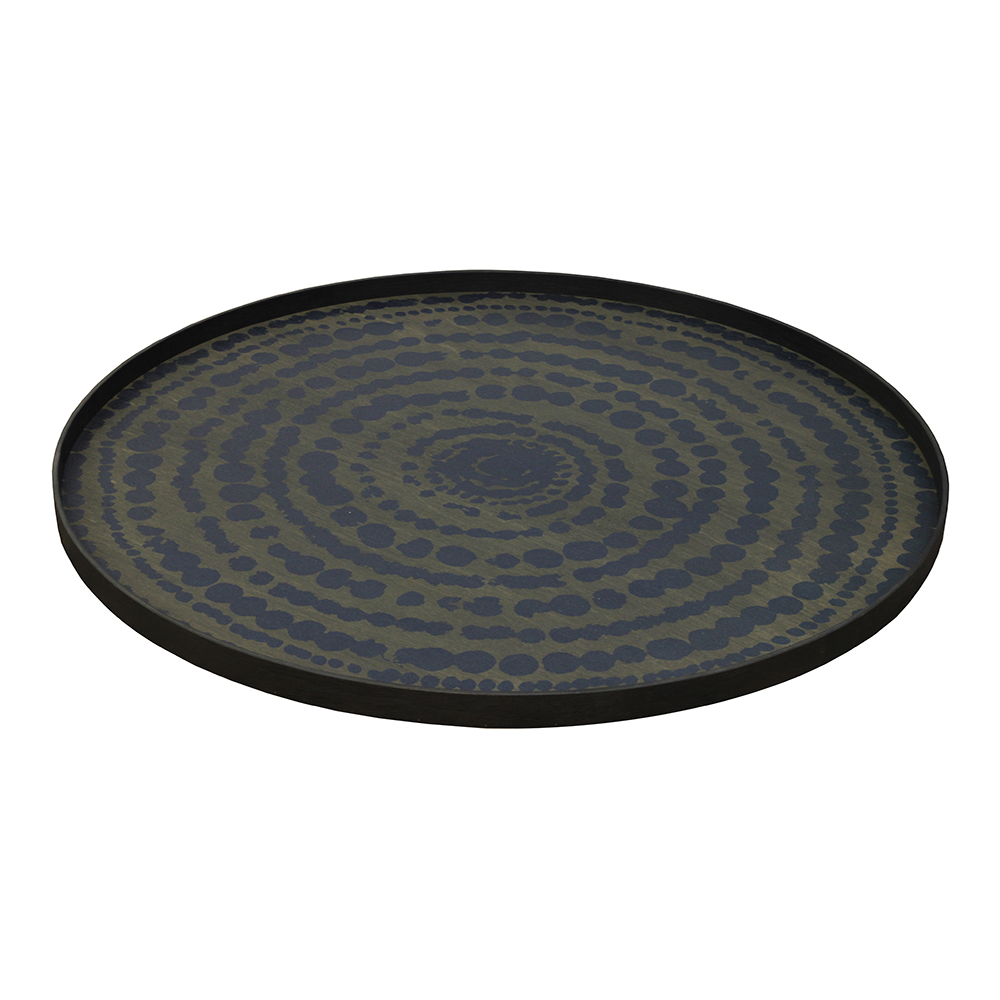 Tray Table Low Round XL - Midnight Beads | Rouse Home