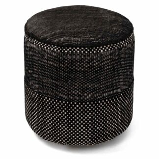 Tres Persian Pouf - Black