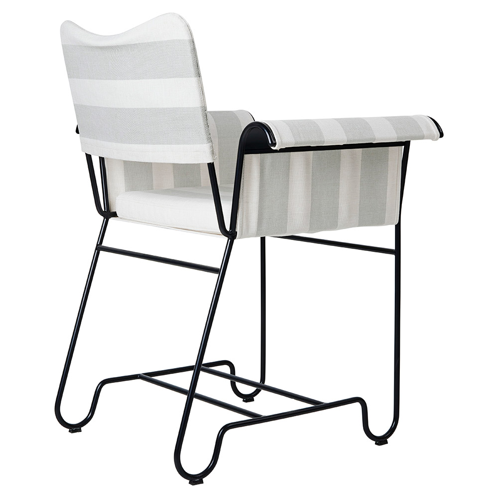 Tropique Dining Chair - Leslie Stripe 20, Black Base | Rouse Home