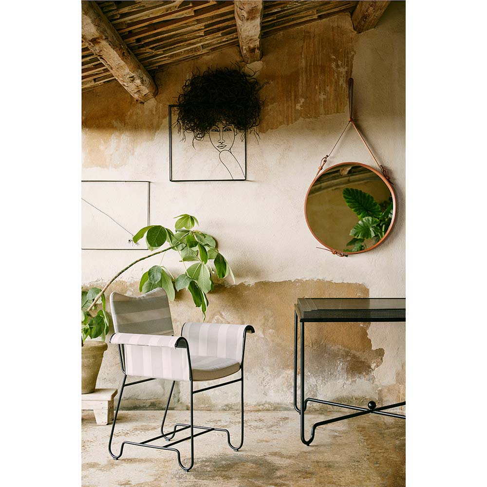 Tropique Dining Chair - Leslie Stripe 20, Black Base | Rouse Home