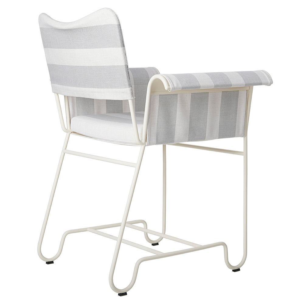 Tropique Dining Chair - Leslie Stripe 20, White Base | Rouse Home