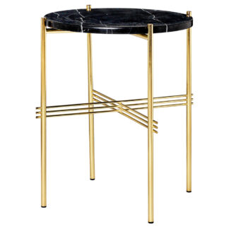 TS Side Table - Black Marble, Brass