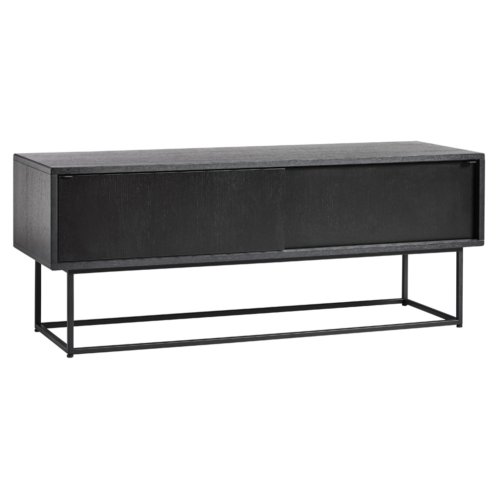 Virka Low Sideboard - Black Painted Oak