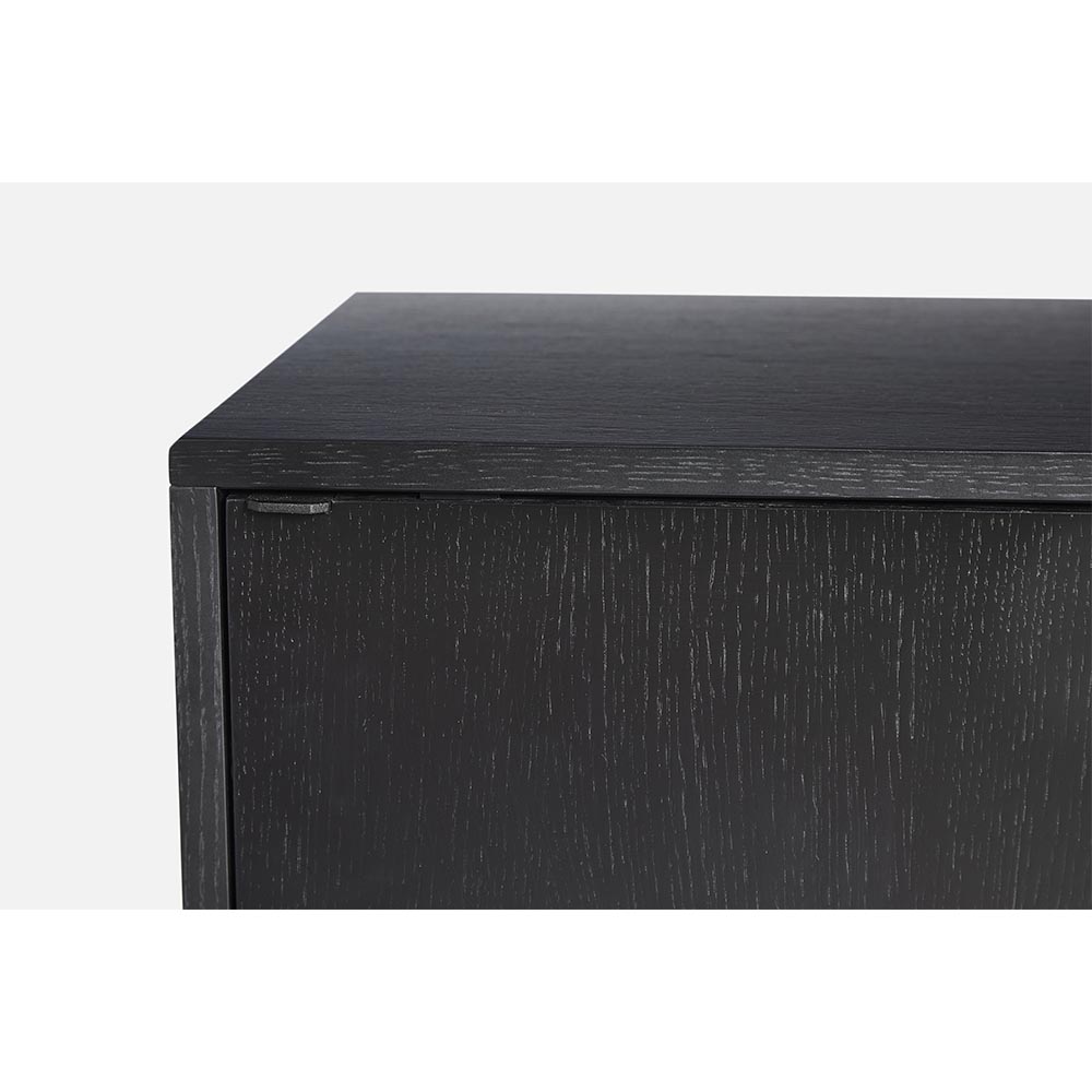 Virka Low Sideboard - Black Painted Oak