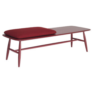 Von Bench With Pad - Red Pad, Red Frame