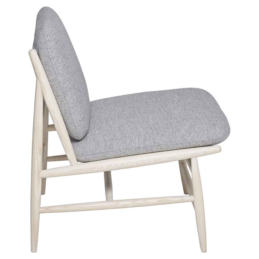 Von Lounge Chair - Gray Fabric Cushion, Natural Ash Frame | Rouse Home