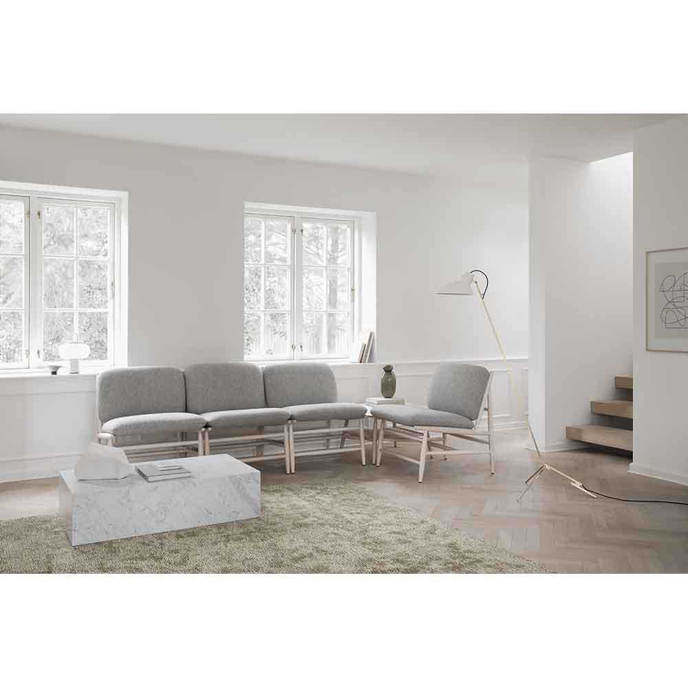 Von Lounge Chair - Gray Fabric Cushion, Natural Ash Frame | Rouse Home