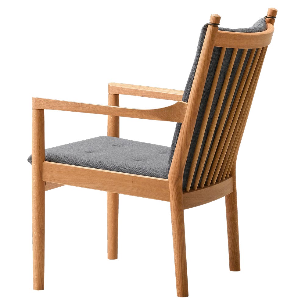 Wegner 1788 Easy Chair - Leather, Oiled Oak | Rouse Home