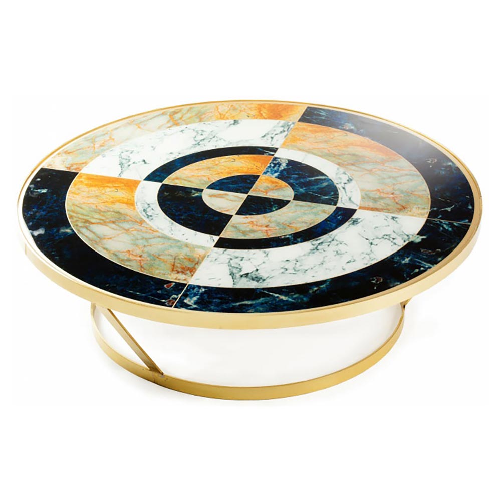 York Round Coffee Table - Cobalt