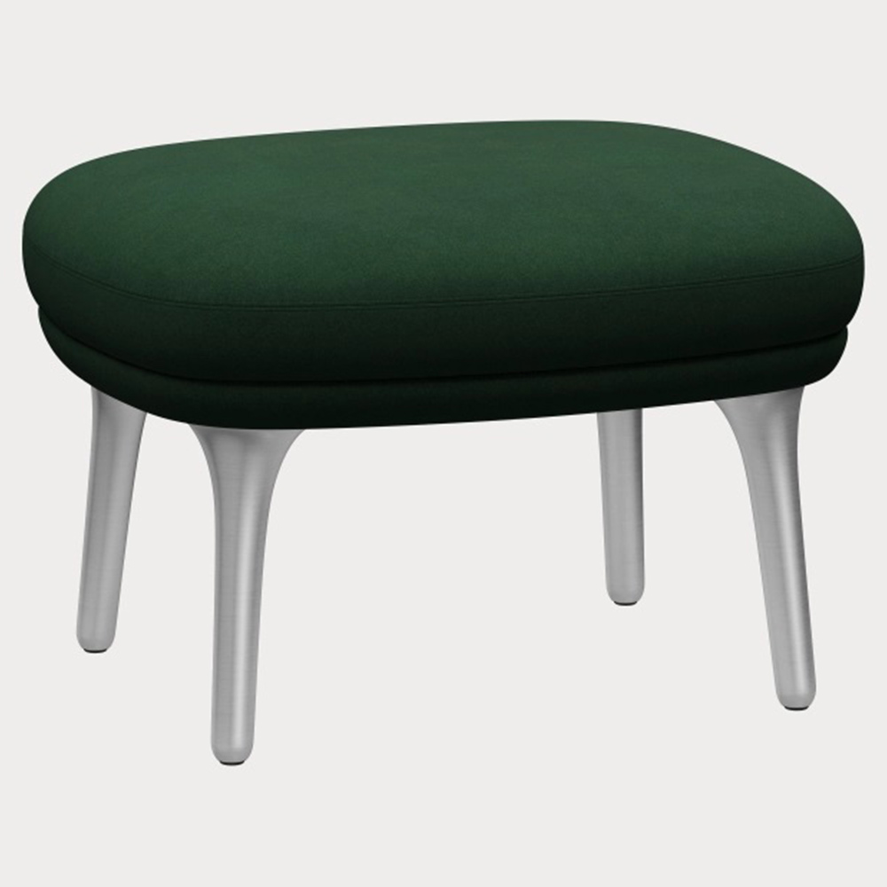 Fri Footstool - Brushed Aluminum Legs | Rouse Home