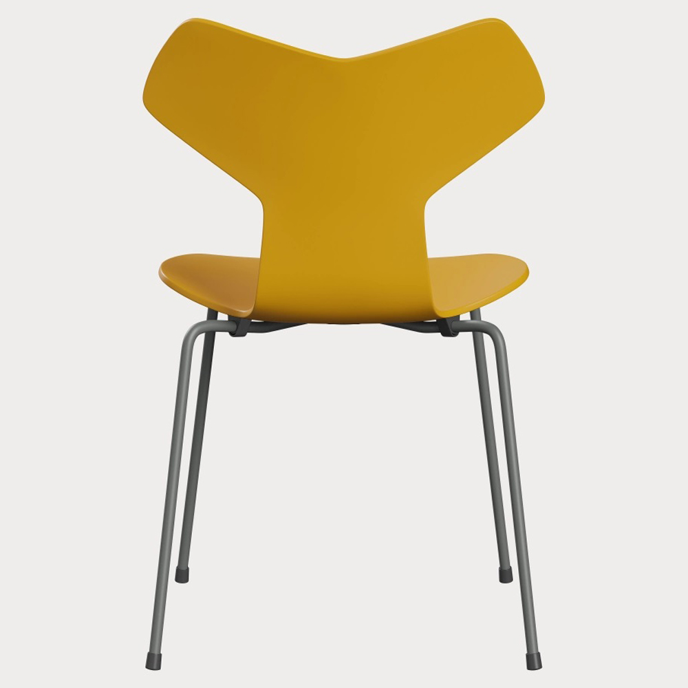 Grand Prix Unupholstered Chair - Lacquered, Steel Base