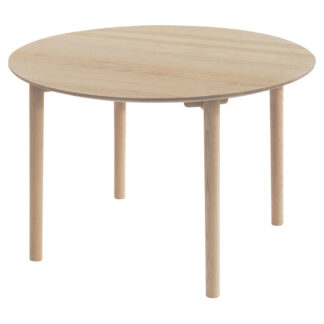 Hven Round Dining Table - Oak White Oiled