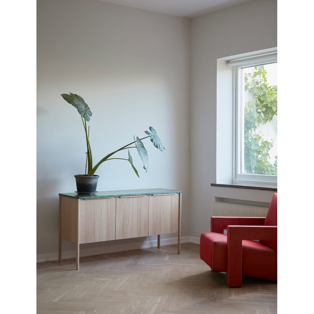 Jut Cabinet - Green Marble Top