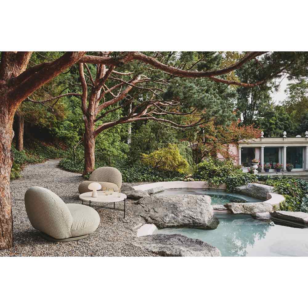 Quick Ship Pacha Outdoor Lounge Chair - Dedar Chevron 008 | Rouse Home