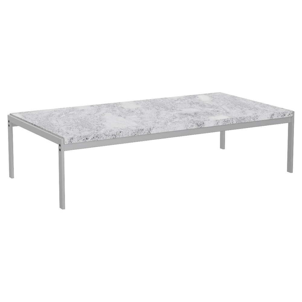 PK63A Coffee Table - Marble, Gray/White
