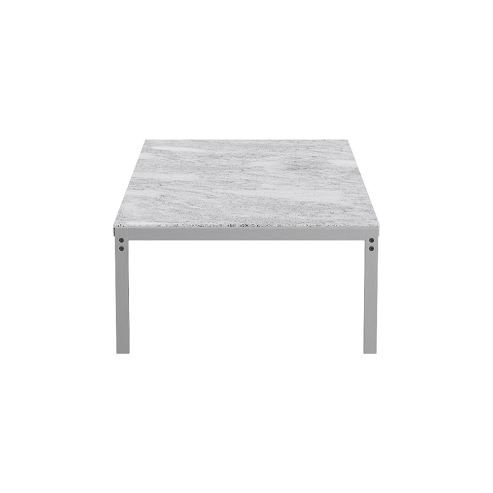 PK63A Coffee Table - Marble, Gray/White
