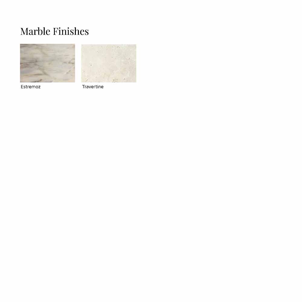 Poppy Square Side Table - Marble