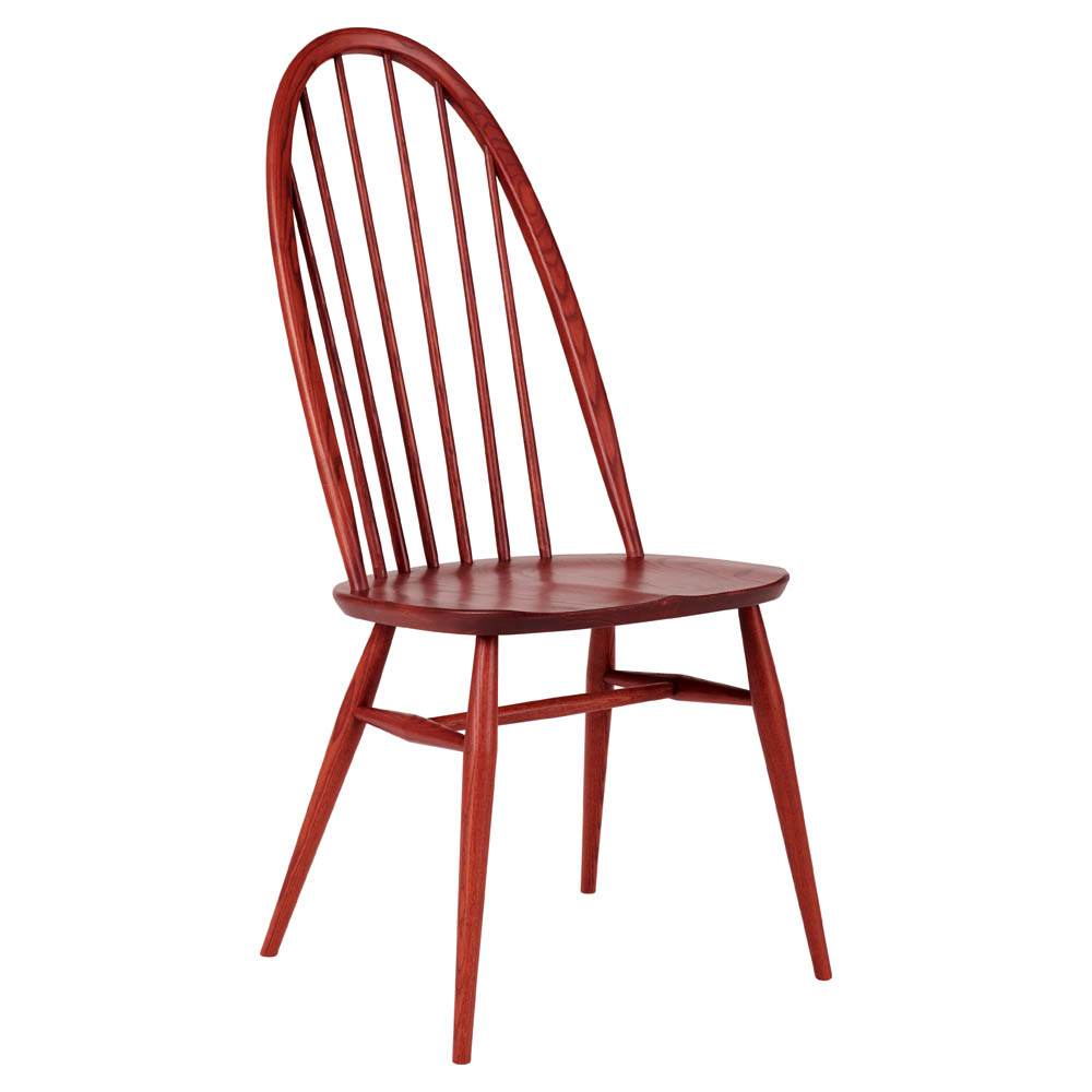 Utility High Back Dining Chair - Vintage Red