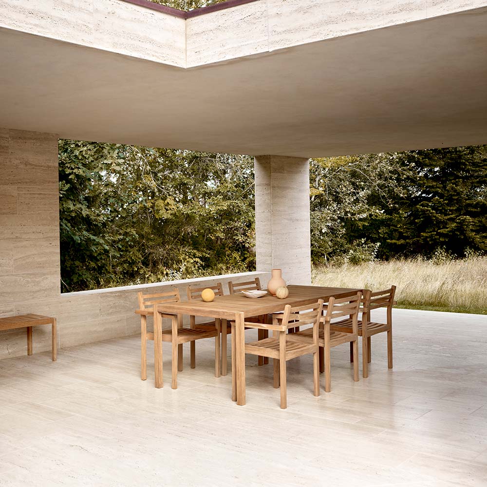 AH502 Outdoor Dining Chair With Armrest | Rouse Home