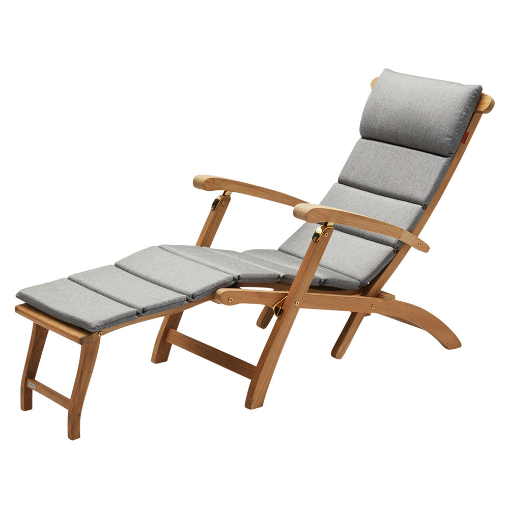 Barriere Outdoor Deck Chair Cushion - Ash