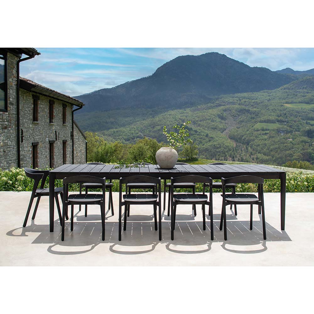 Bok Outdoor Dining Chair -  Black Teak