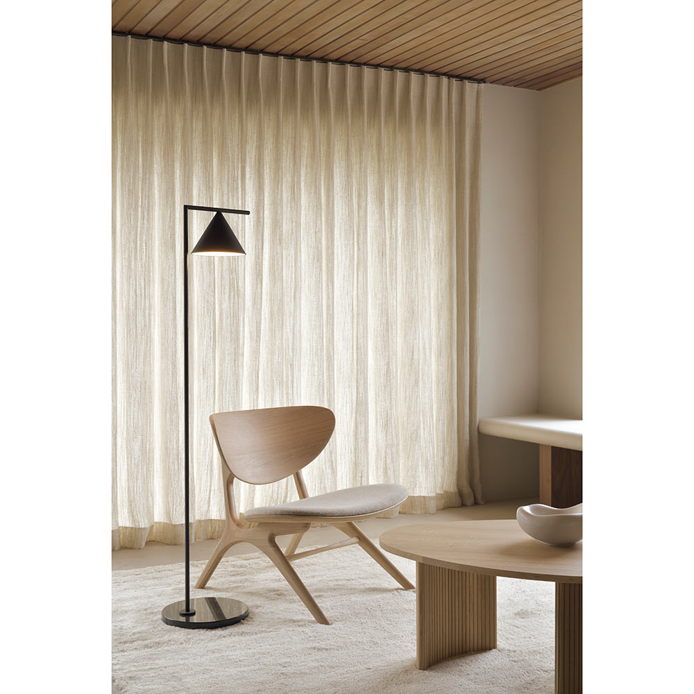 Eye Seat Upholstered Lounge Chair Off White Oak 9 | Rouse Home