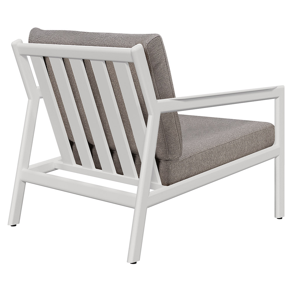 Jack Outdoor Lounge Chair - Aluminum, Mocha