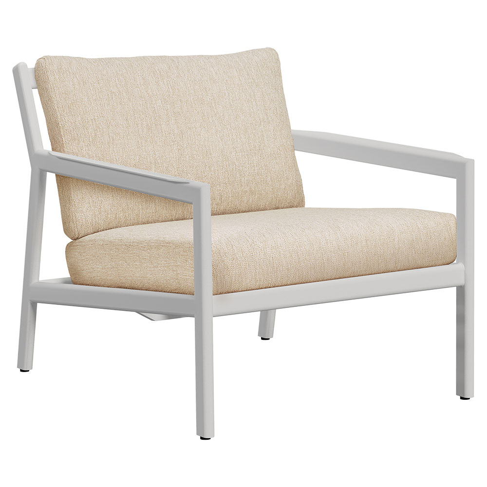 Jack Outdoor Lounge Chair - Aluminum, Natural