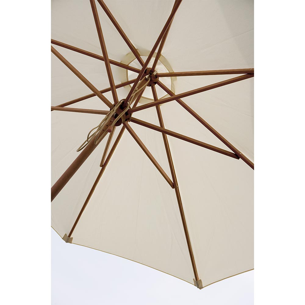 Messina Round Umbrella - Off White | Rouse Home