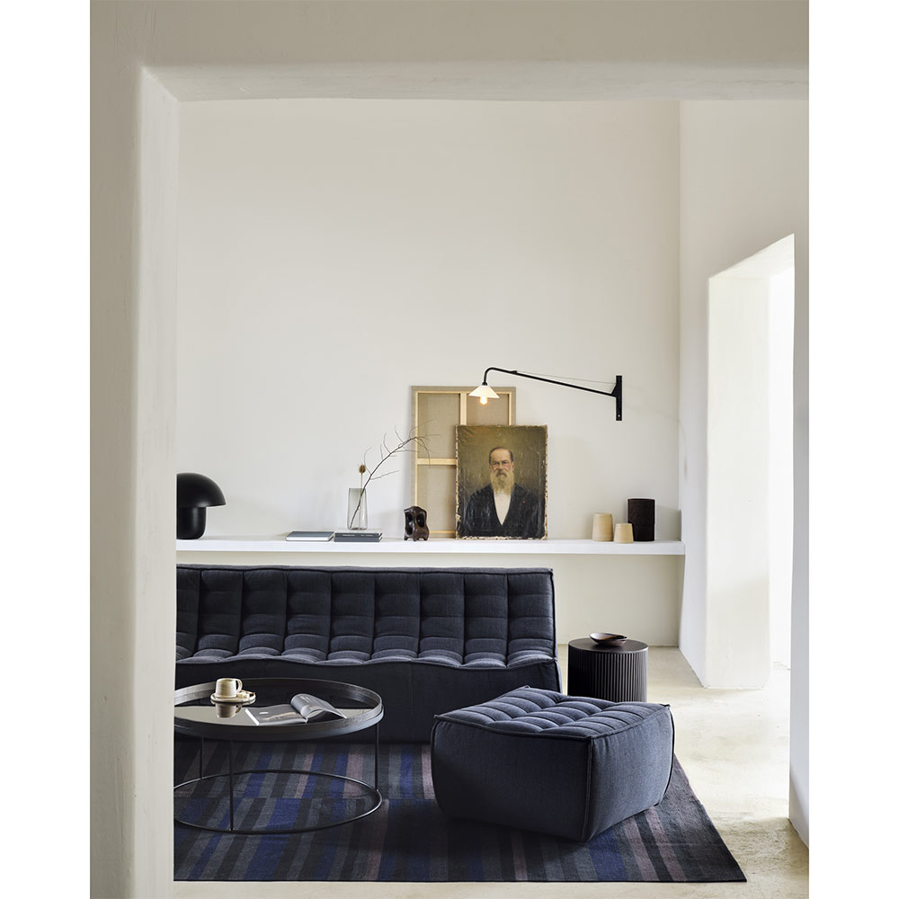N701 Footstool Modular Sofa Graphite 6 | Rouse Home