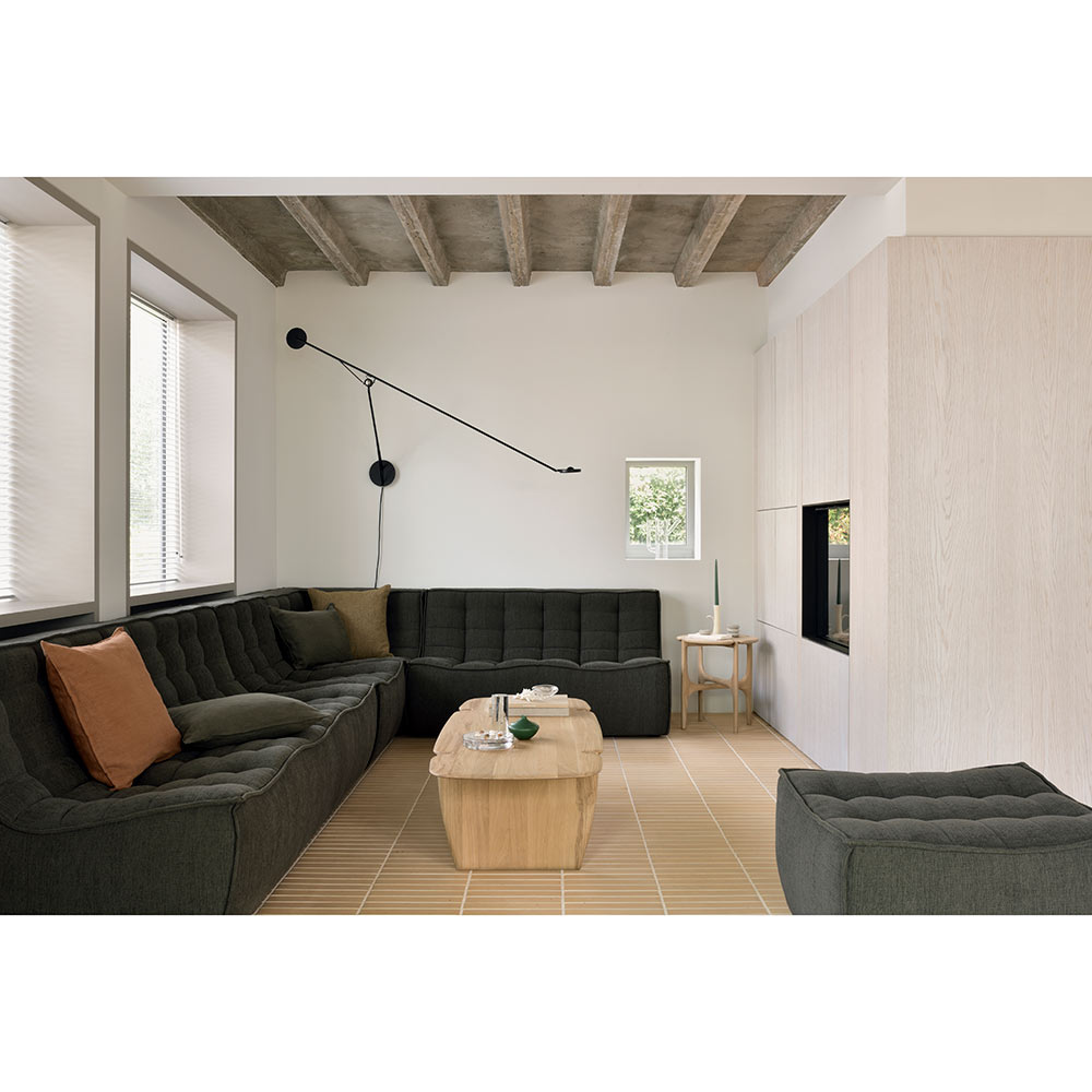 N701 Round Corner Modular Sofa Moss 5 | Rouse Home