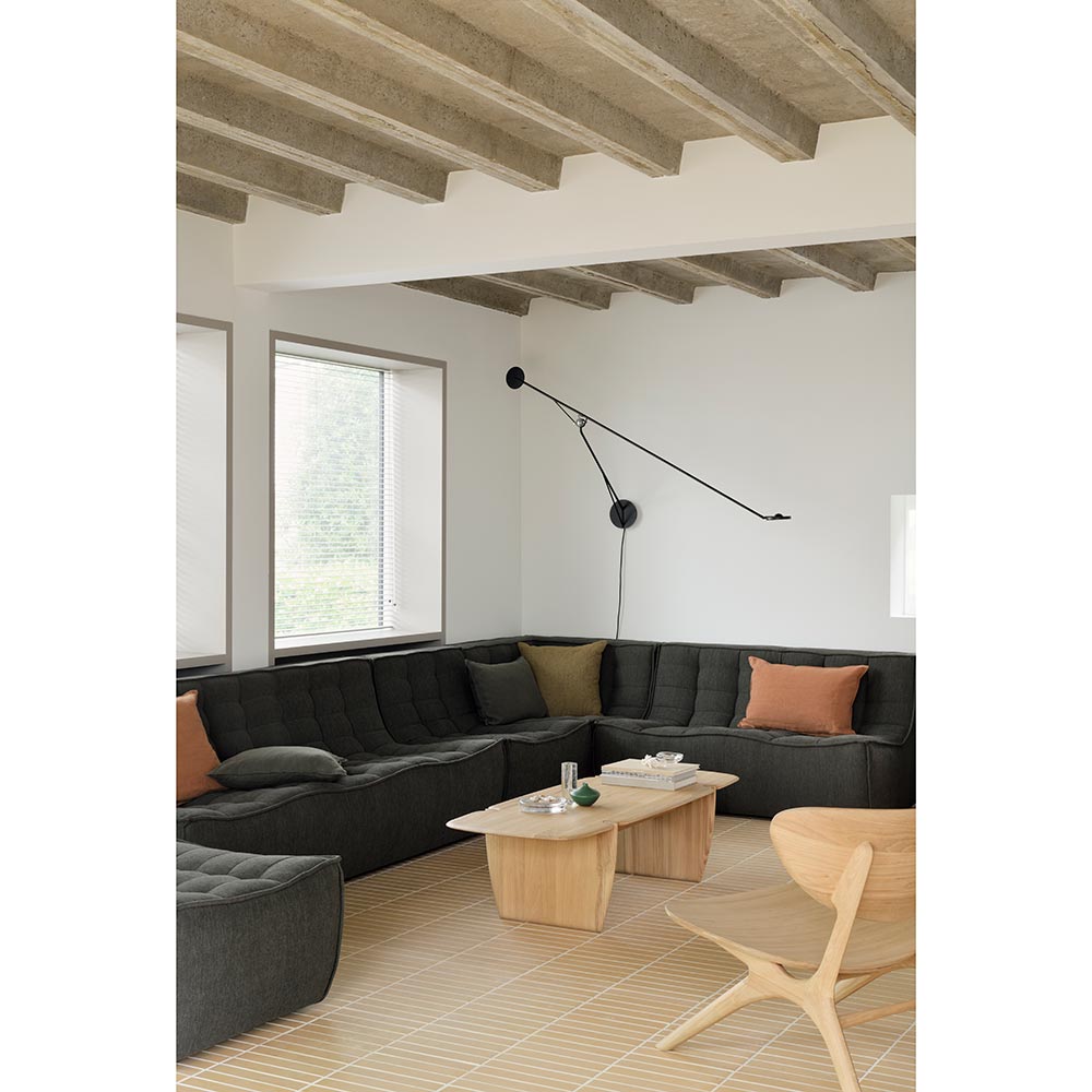 N701 Round Corner Modular Sofa Moss 6 | Rouse Home